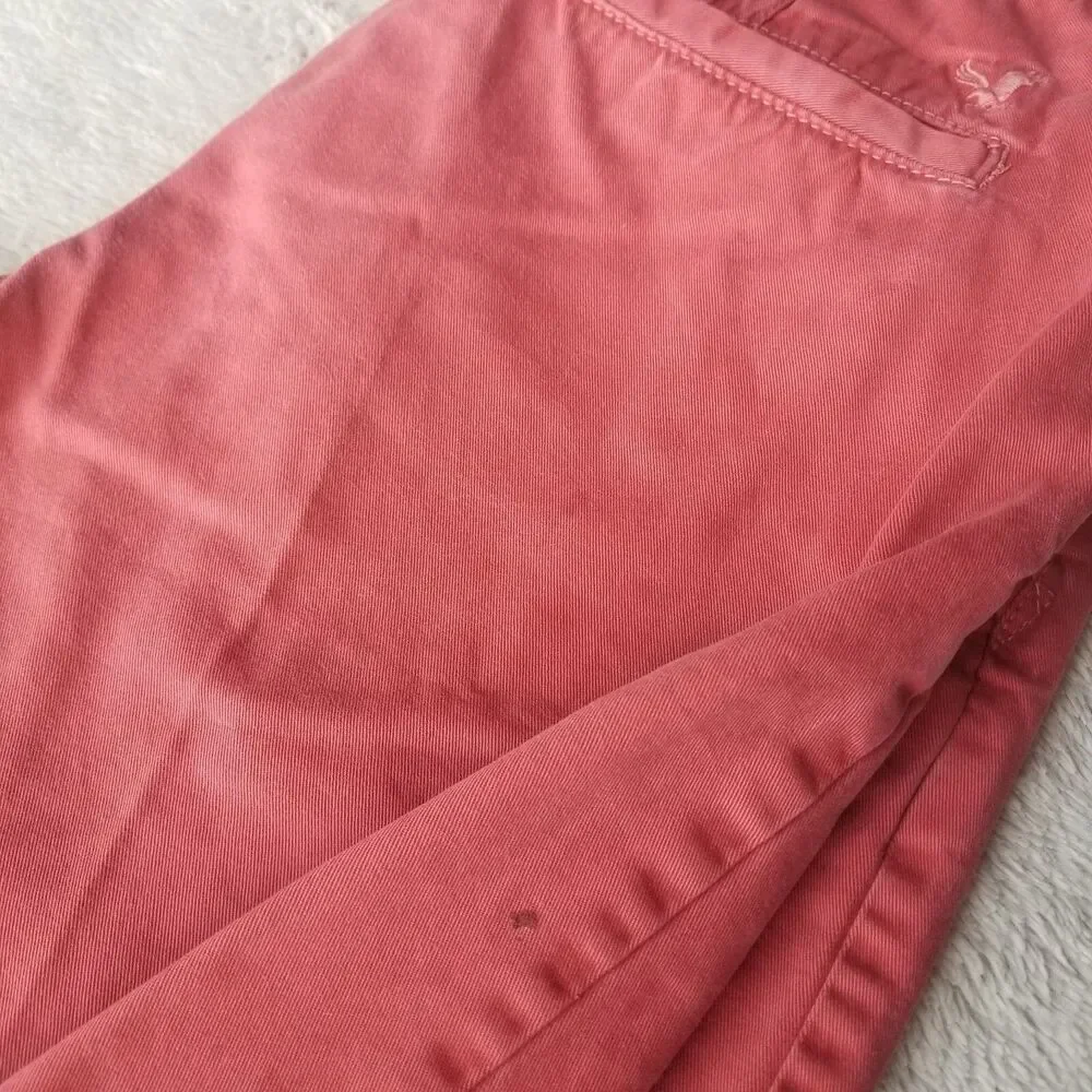 American Eagle Chino Shorts Men's 29 Faded Red Jean 11